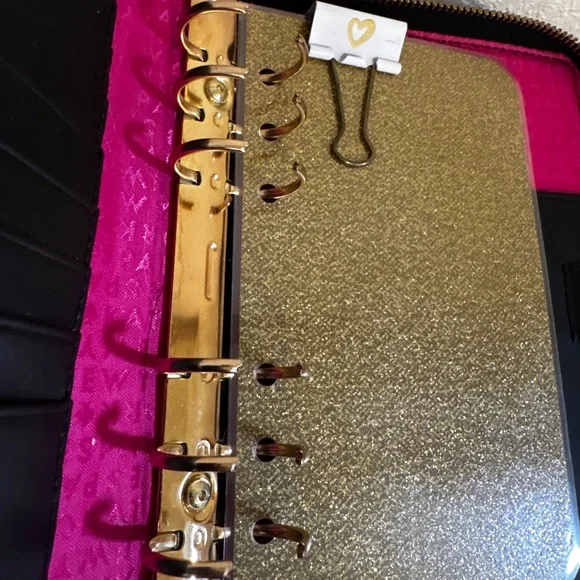 Kate Spade ♠️ Wessley Black Textured Wallet Organizer Planner - Picture 8 of 9